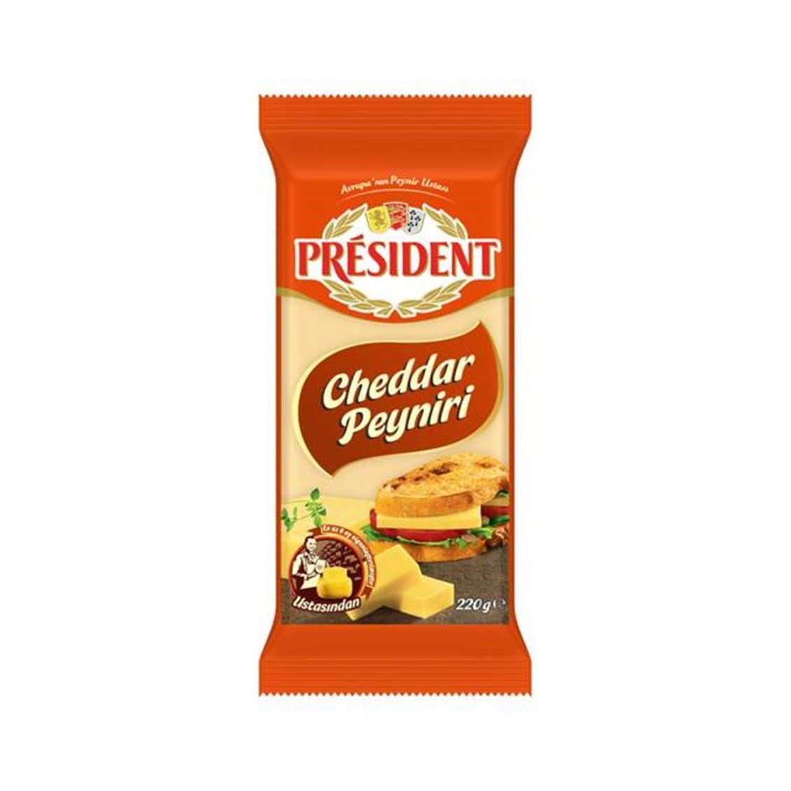 president-cheddar-peyniri-220-gr